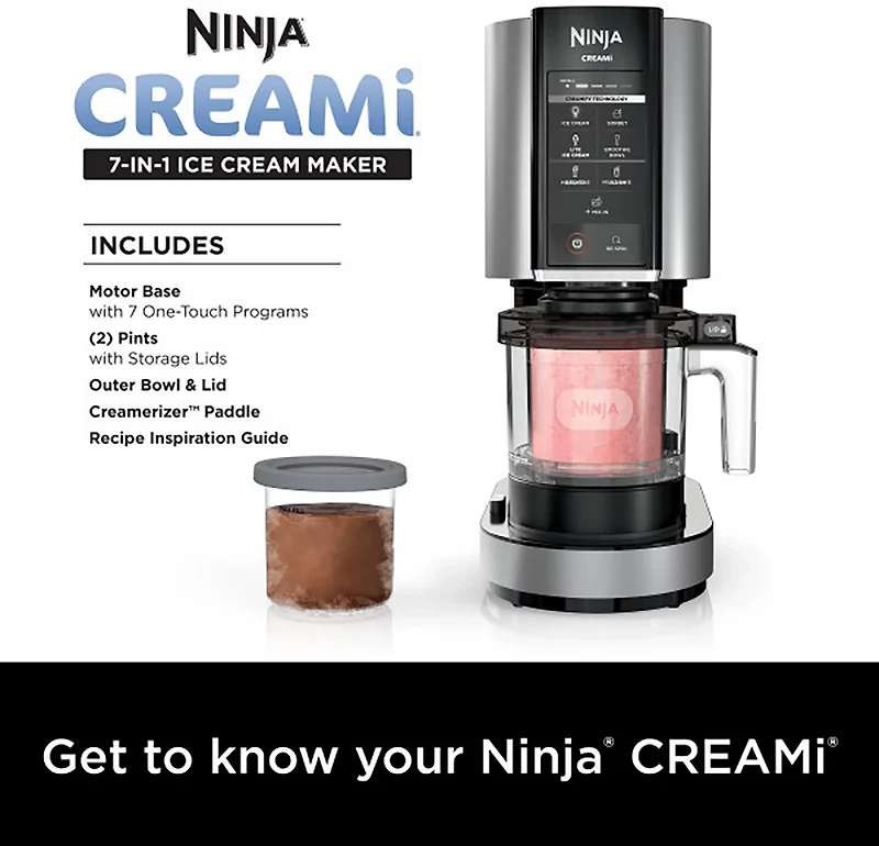 Ninja CREAMi 7-in-1 Ice Cream Maker