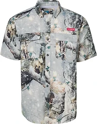 Magellan Outdoors Men's Laguna Madre Holiday Mossy Oak Break-Up Country Snowdrift 2.0 Fishing Shirt