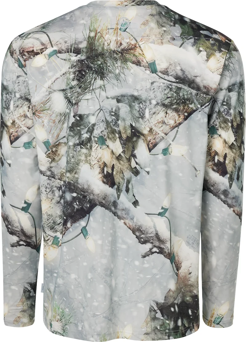 Magellan Outdoors Men's Holiday Mossy Oak Break-Up Country Snowdrift 2.0 Long Sleeve T-shirt