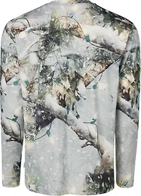 Magellan Outdoors Men's Holiday Mossy Oak Break-Up Country Snowdrift 2.0 Long Sleeve T-shirt