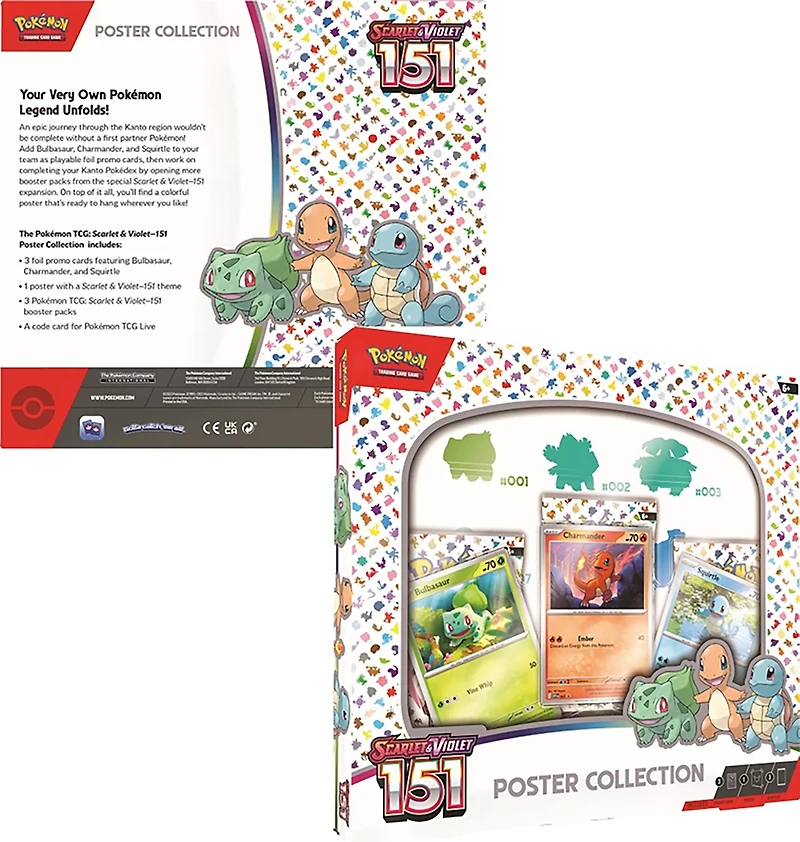 Pokémon TCG Scarlet & Violet 3.5 151 Poster Collection