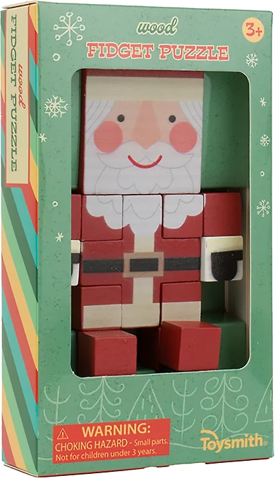 Toysmith Holiday Wood Fidget Puzzle