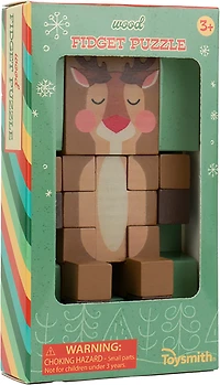 Toysmith Holiday Wood Fidget Puzzle