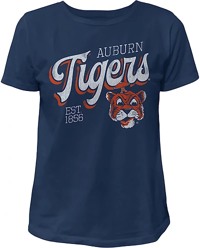 WILDCAT RETRO Women's Auburn Script Boxy T-shirt