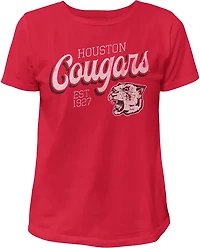 WILDCAT RETRO Women's Houston Script Boxy T-shirt