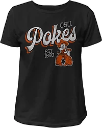 WILDCAT RETRO Women's Oklahoma State Script Boxy T-shirt