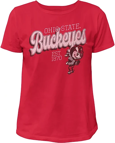 WILDCAT RETRO Women's Ohio State Script Boxy T-shirt