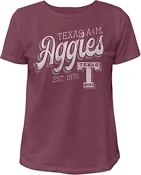 WILDCAT RETRO Women's Texas A&M Script Boxy T-shirt