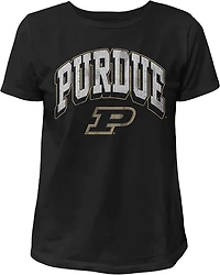 WILDCAT RETRO Women's Purdue Arch Shadow Boxy T-shirt