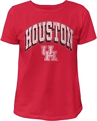 WILDCAT RETRO Women's Houston Arch Shadow Boxy T-shirt