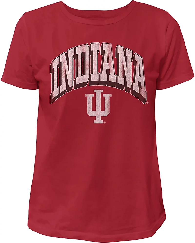 WILDCAT RETRO Women's Indiana Arch Shadow Boxy T-shirt