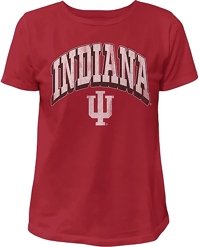 WILDCAT RETRO Women's Indiana Arch Shadow Boxy T-shirt