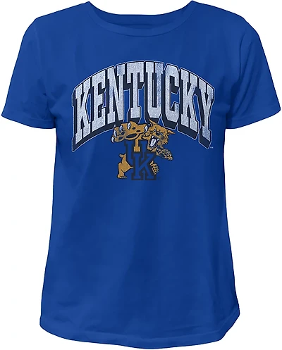 WILDCAT RETRO Women's Kentucky Arch Shadow Boxy T-shirt