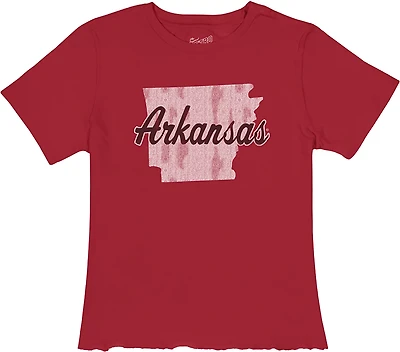 WILDCAT RETRO Women's Arkansas State Script Meet and Greet T-shirt