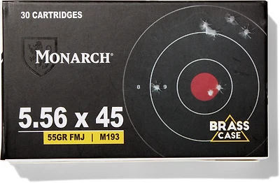 Monarch 5.56x45mm 55gr Full Metal Jacket Centerfire 30-Round Pack