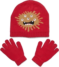Magellan Outdoors Boys' Alien Critter Gloves and Beanie Set