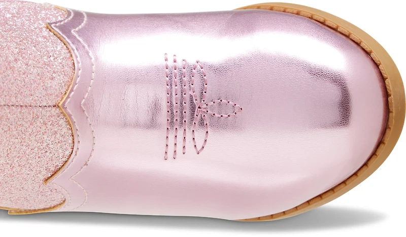 Magellan Outdoors Toddler Girl's Glitter Heart Western Boots