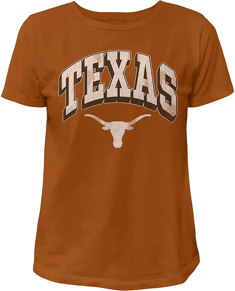 WILDCAT RETRO Women's Texas Arch Shadow Boxy T-shirt
