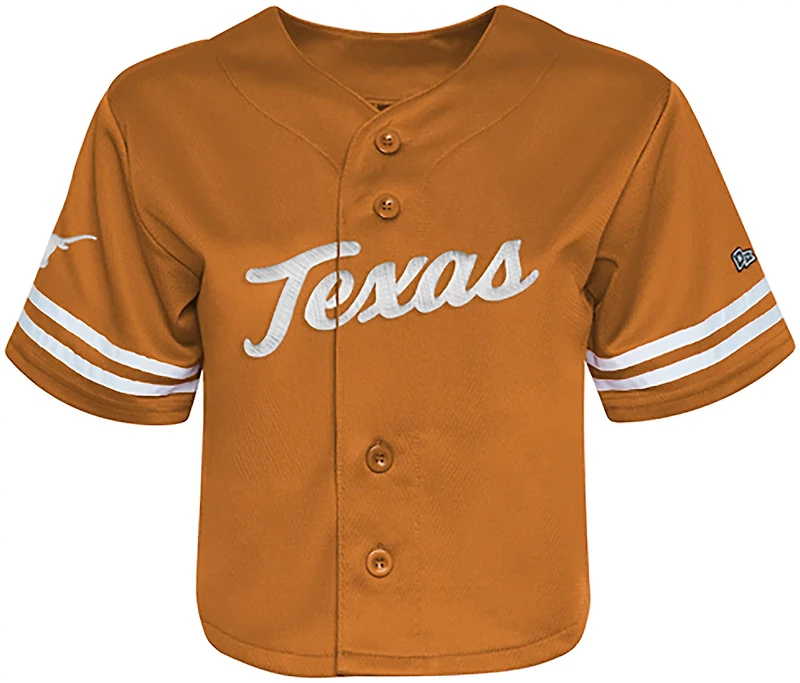 Hype and Vice Women's Texas Longhorns Cropped Football Jersey