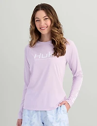 HUK Women's PURSUIT LS CREW