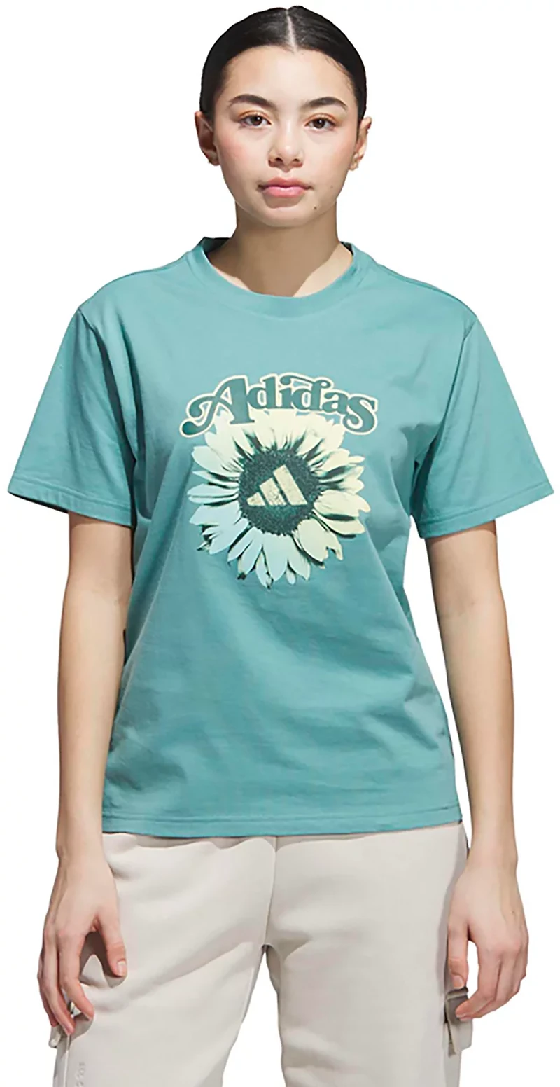 adidas Women's Floral Graphic T-shirt
