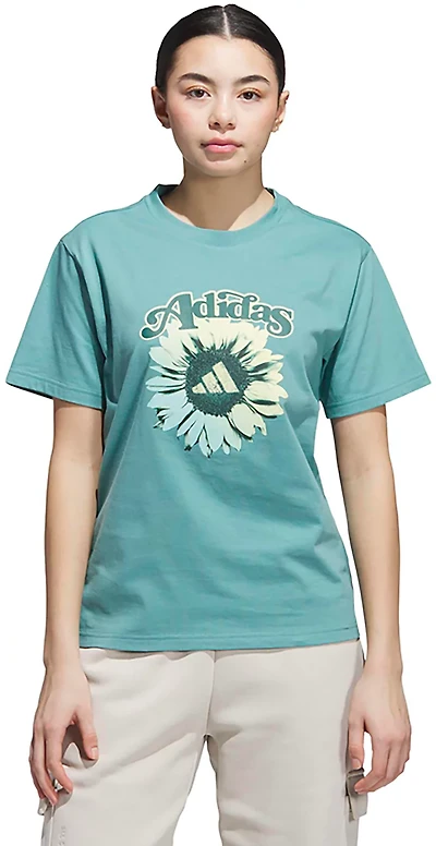 adidas Women's Floral Graphic T-shirt