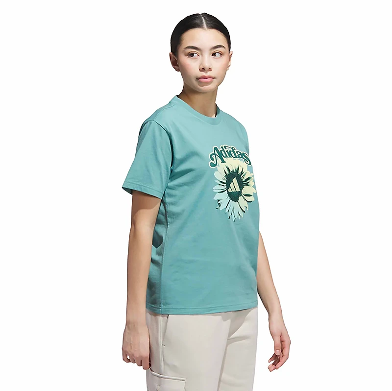 adidas Women's Floral Graphic T-shirt