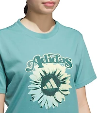 adidas Women's Floral Graphic T-shirt