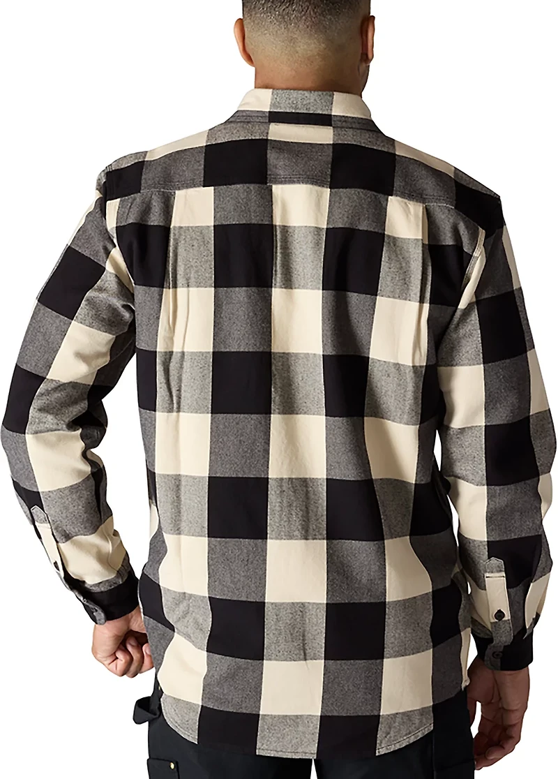 Carhartt Men's Loose Fit Heavyweight Flannel Long-Sleeve Plaid Shirt