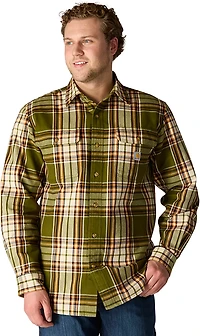 Carhartt Men's Loose Fit Heavyweight Flannel Long-Sleeve Plaid Shirt