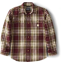 Carhartt Men's Loose Fit Heavyweight Flannel Long-Sleeve Plaid Shirt