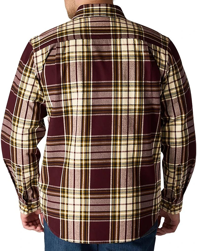 Carhartt Men's Loose Fit Heavyweight Flannel Long-Sleeve Plaid Shirt