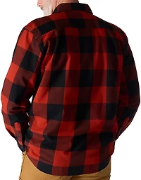 Carhartt Men's Loose Fit Heavyweight Flannel Long-Sleeve Plaid Shirt