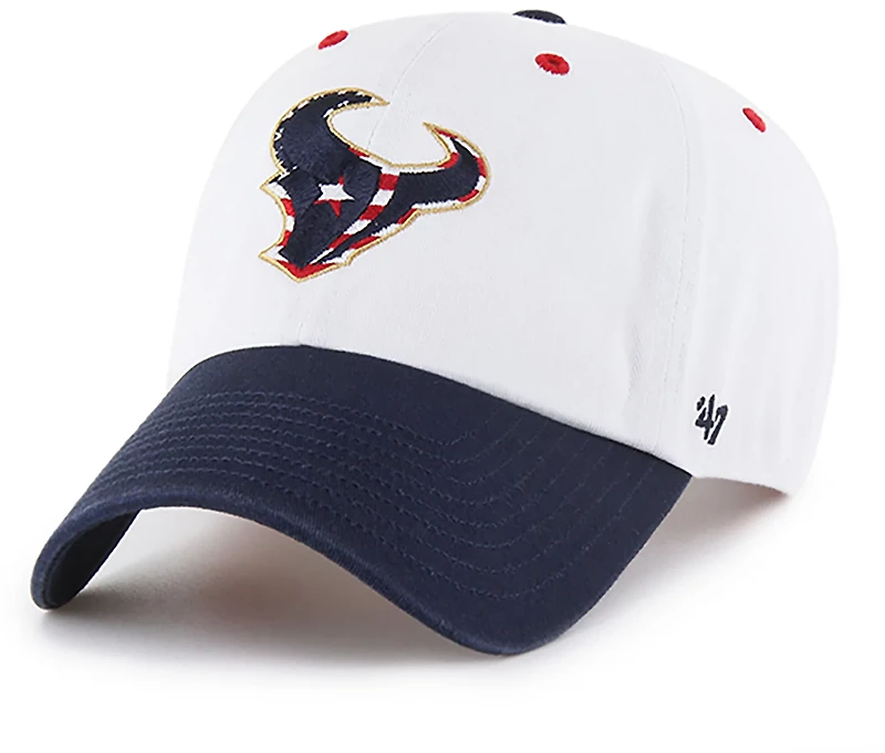 '47 Houston Texans Adults' Clean Up Patriotic Flag Cap