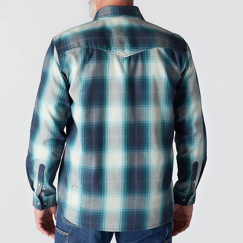 Carhartt Men's Montana Flame-resistant Relaxed Fit Long-Sleeve Snap-Front Plaid Shirt