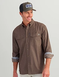 Huk Men's Hawser Tech Lightweight Heather Flannel