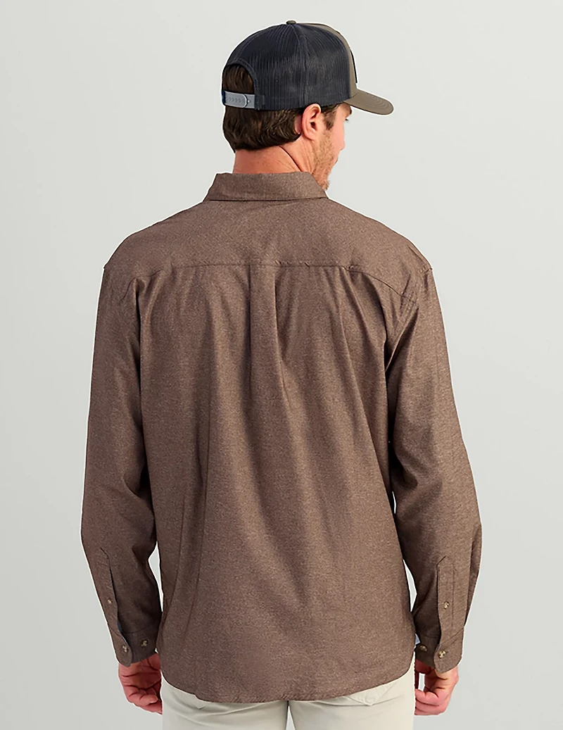 Huk Men's Hawser Tech Lightweight Heather Flannel