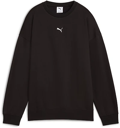 PUMA Women's Essential Oversized Crew Fleece Sweatshirt