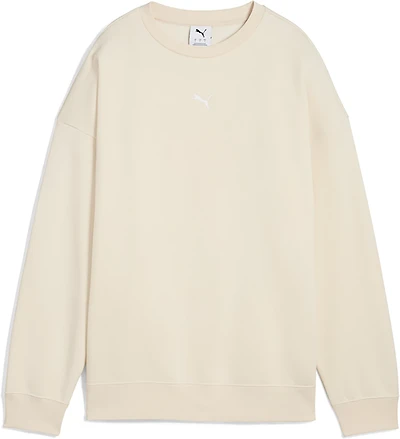 PUMA Women's Essential Oversized Crew Fleece Sweatshirt