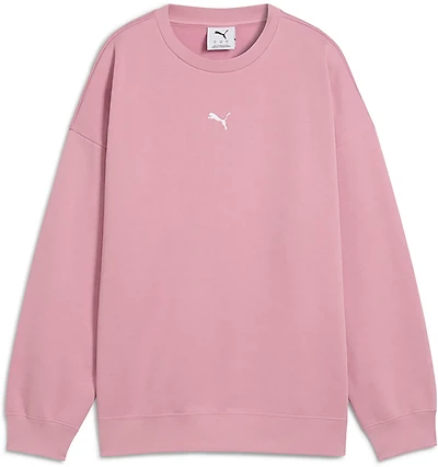 PUMA Women's Essential Oversized Crew Fleece Sweatshirt