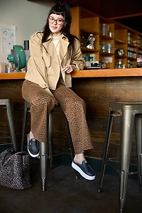 Hey Dude Women's Wendy Austin Lift Leather Shoes