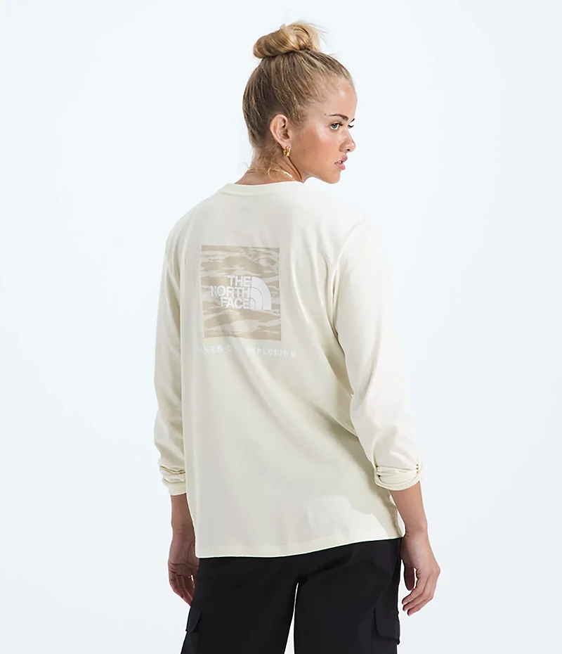 The North Face Women's Evolution Box NSE Fill Light Long Sleeve Graphic T-shirt