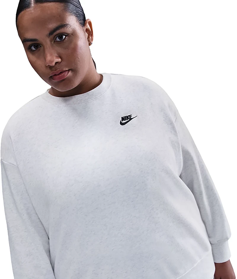 Nike Women's Sportswear Club Fleece Plus Crew Neck Sweatshirt