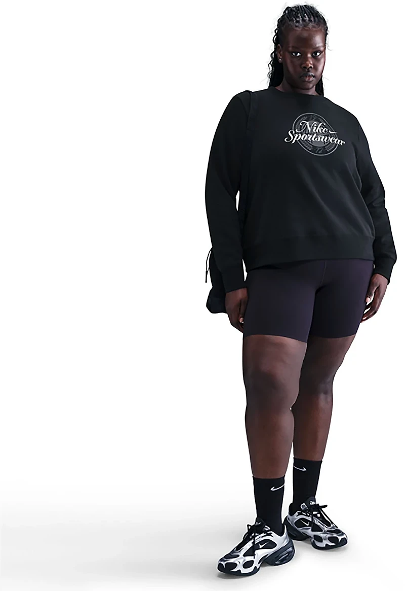 Nike Women's Sportswear Club Fleece GFX Crew Sweatshirt