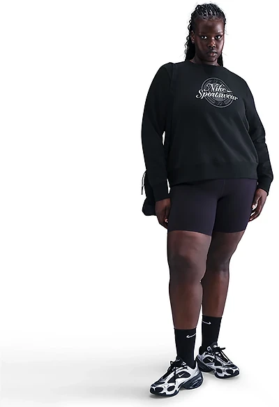 Nike Women's Sportswear Club Fleece GFX Crew Sweatshirt