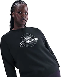 Nike Women's Sportswear Club Fleece GFX Crew Sweatshirt