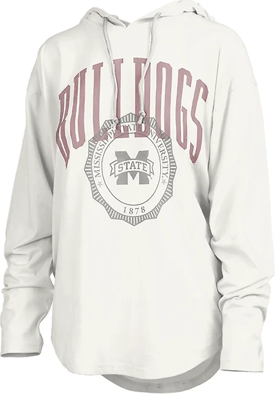 Pressbox Women's Mississippi State Lawrence San Bruno Hooded Long Sleeve Top