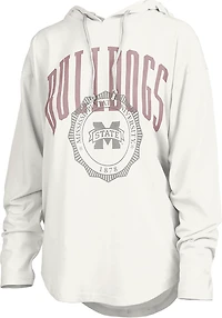 Pressbox Women's Mississippi State Lawrence San Bruno Hooded Long Sleeve Top