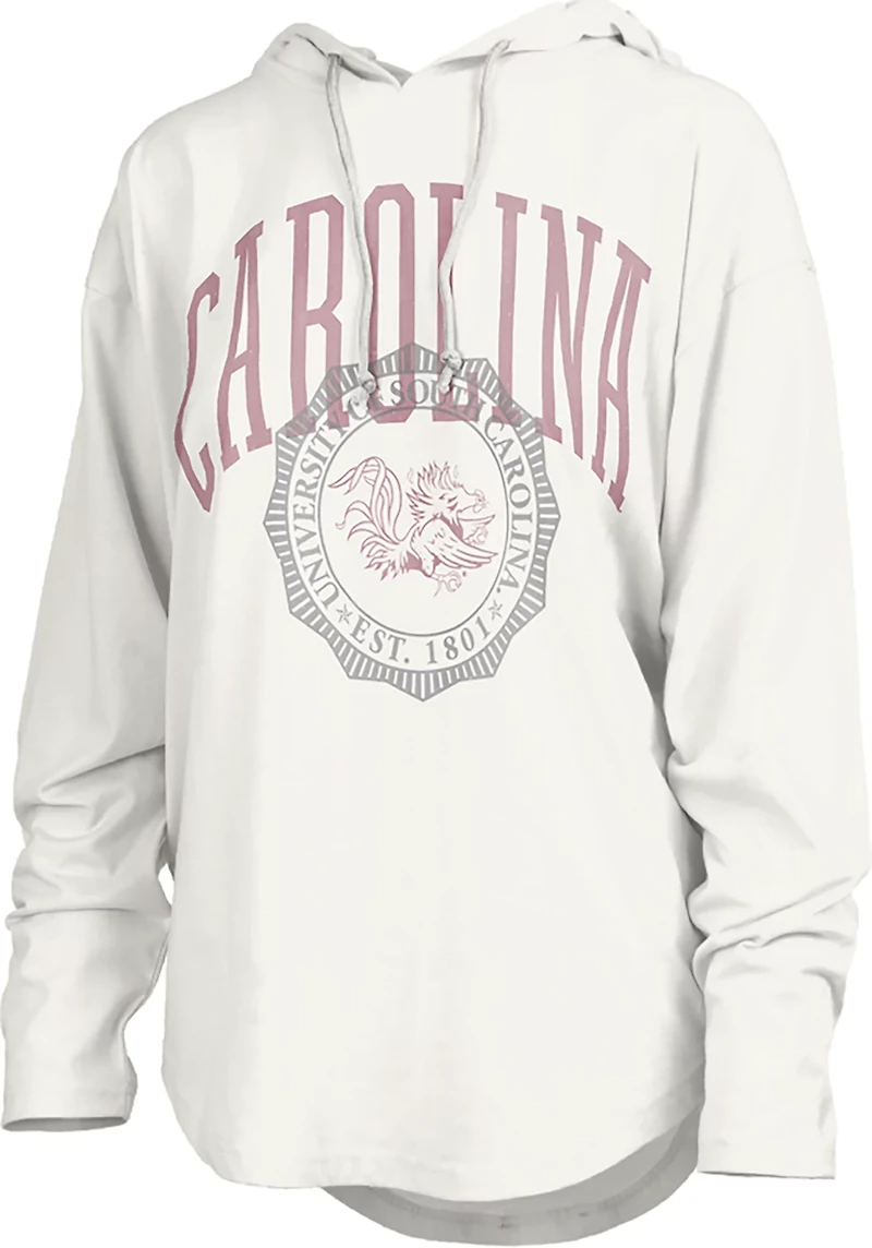 Pressbox Women's South Carolina Lawrence San Bruno Hooded Long Sleeve Top