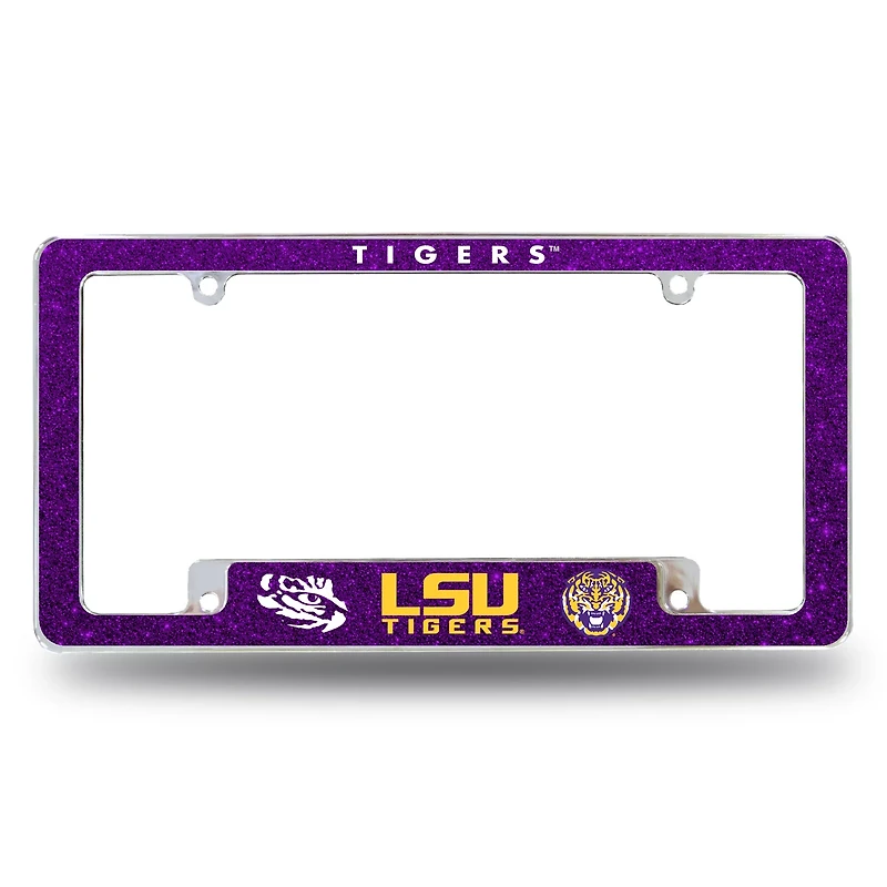 Rico Louisiana State University Bling Team All Over Glitter License Plate Frame